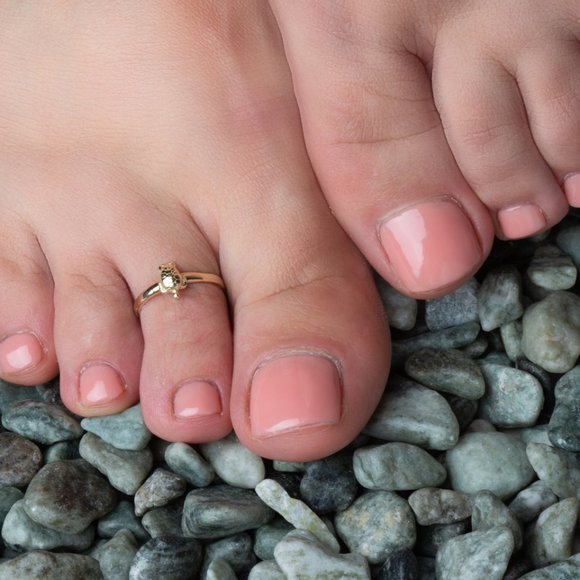10K Solid Gold Sea Turtle Ocean Knuckle or Toe Ring - Yellow, Rose, White